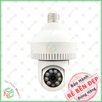 (Báo Cháy) Camera Báo Khói Dạng Bóng Đèn KhoNCC Hàng Chính Hãng - Cho Ngôi Nhà Bạn An Toàn Hơn - KLM-CBKBD-HY221