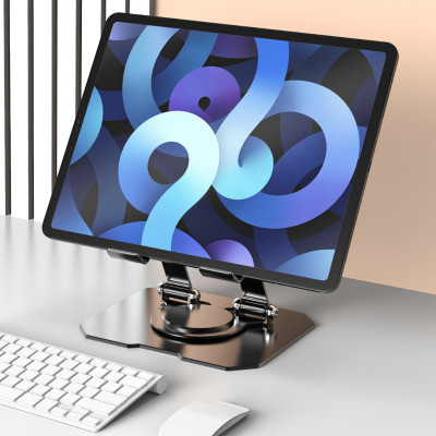Giá Đỡ Máy Tính Bảng Chân Xoay 360 Độ, Kệ Máy Tính Bảng Hợp Kim Thép Công Thái Học Dùng Cho Máy Tính Bảng Từ 4 Đến 16 inch Giao Màu Ngẫu Nhiên Hàng Nhập Khẩu