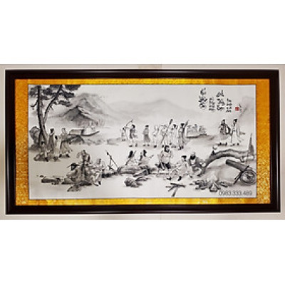 Tranh thủy mặc – Tích hảo hán Lương Sơn Bạc-TM84