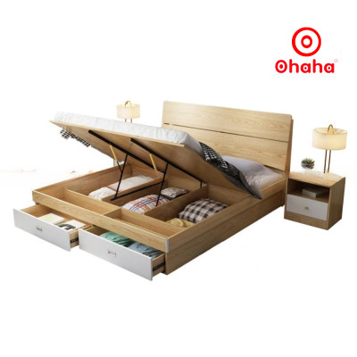 GIƯỜNG NGỦ GỖ CÔNG NGHIỆP CAO CẤP OHAHA - GC011