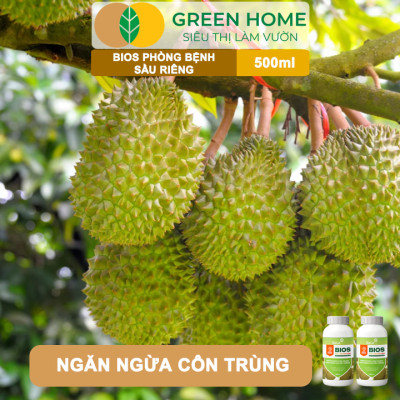 Chế Phẩm Sinh Học Bacte Bios Phòng Bệnh Sầu Riêng, Green Home, Chai 500ml, Hiệu Lực Nhanh Mạnh