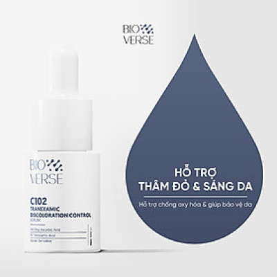 Sample Tinh chất Vitamin C102 hỗ trợ mờ thâm đỏ & chống oxy hóa C102 Tranexamic Discoloration Control Serum 5ml