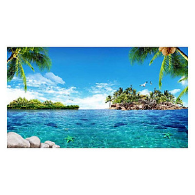 Tranh Dán Tường Cảnh Biển 3D SN0252