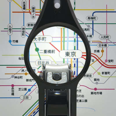 Bấm móng tay cao cấp size M có kính lúp Kai Sonroku - Made in Japan