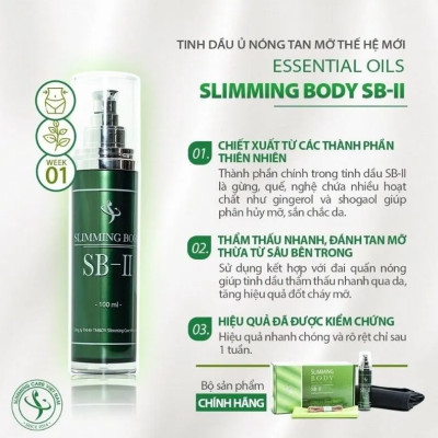 Tinh Dầu Ủ Nóng Tan Mỡ Bụng Đùi Săn Da Slimming Care Slimming Body (100ml)