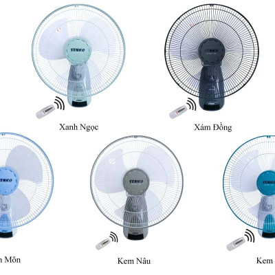 Quạt Treo Tường Điều Khiển Từ Xa Senko TR1628 - (màu xám)Hàng Chính Hãng