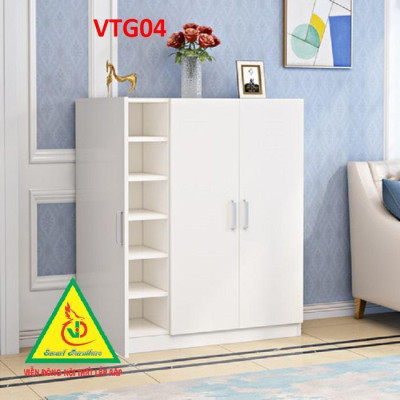 Tủ Giày Hiện Đại Nhiều Ngăn Để Giày, Tiết Kiệm Diện Tích VTG04A - Nội thất lắp ráp Viendong Adv