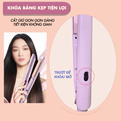Máy duỗi tóc Kemei KM-3142 điều chỉnh 10 mức nhiệt sử dụng được cho mọi loại tóc - Hàng chính hãng