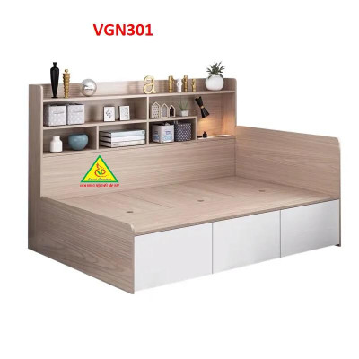 Giường ngủ đơn giản theo phong cách hiện đại VGN301- Nội thất lắp ráp Viendong Adv