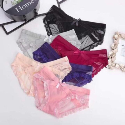 Combo 5 Quần lót nữ ren lưới nơ trước 5779 - chất siêu đẹp kèm ảnh thật