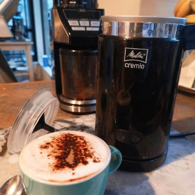 Máy tạo bọt sữa  Melitta Cremio II - Màu đen - Hàng nhập khẩu chính hãng từ Đức