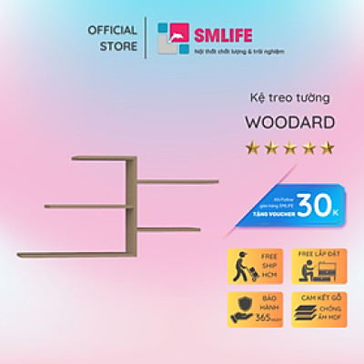 Kệ gỗ trang trí trưng bày hiện đại SMLIFE Woodard