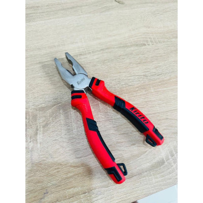 Kìm Điện Đa Năng Công Nghiệp Kirito Màu Đỏ Đen - Dài 8 inch (200mm) - Chất Liệu CR-V Cao Cấp