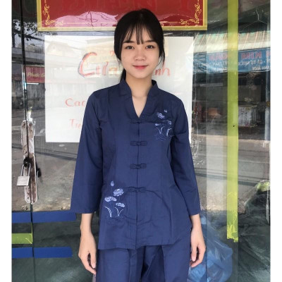 Đồ Lam Đi Chùa # Bà Lai Tim # Đồ Bộ Nữ # Quần Áo Nữ