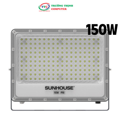 Đèn Pha led ECO Sunhouse 150W SHE-LECPL01 Sử dụng Chip LED ,Tuổi thọ 25.000 giờ