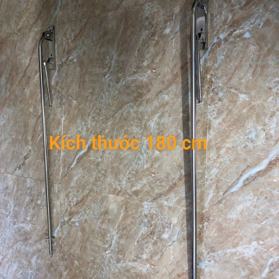 Thanh móc màn gấp gọn dạng rút SU304. 1 bộ ( 2 cái ) BH 24 THÁNG