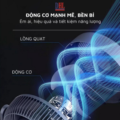 Quạt treo tường điện tử Mitomo FTT-60HE, sử dụng bạc đạn hoạt động siêu êm, công suất 60W mạnh mẽ - Hàng chính hãng
