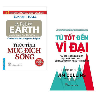 Combo Sách Thay Đổi Cuộc Đời Bạn: Từ Tốt Đến Vĩ Đại + Thức Tỉnh Mục Đích Sống (Tái Bản 2019) / hãy thức tỉnh con người bạn, sống một cuộc sống tốt hơn bạn nghĩ
