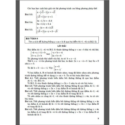 SÁCH - combo hướng dẫn học và phương pháp giải toán lớp 9 (bám sát sách giáo khoa chân trời sáng tạo bộ 2 cuốn) HA2