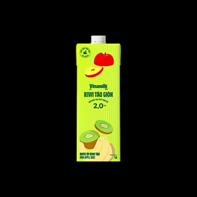 Thùng 12 hộp nước trái cây cao cấp Fruit Love VINAMILK Kiwi Táo (1L / Hộp)
