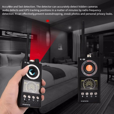 Thiết Bị Dò Tìm Phát Hiện Camera, GPS, Nghe Trộm, Phát Sóng Không Dây K68 - Hàng Nhập Khẩu