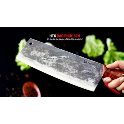 Dao Phúc Sen - Dao Chặt Gà Cán Ốp Nu Nghiến G05OCD