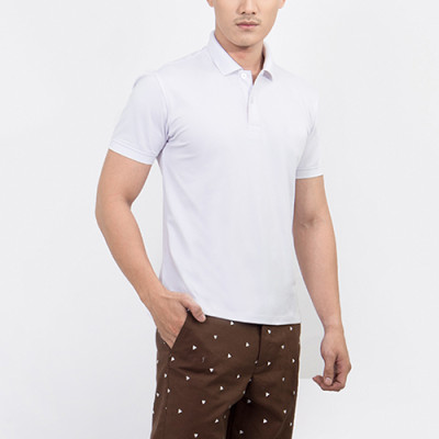 Áo Thun Polo Nam Trơn Novelty NATMTTMPSR200017N - Trắng