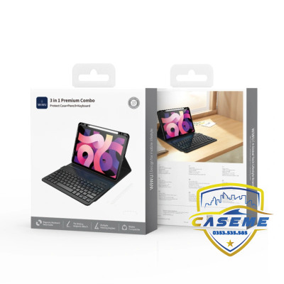 Bao da bàn phím dành cho iPad Air 11 inch M3 2025 Wi Wu MK-006 – 3 trong 1 kèm bút cảm ứng - Hàng chính hãng
