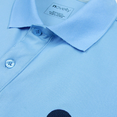 Áo Thun Polo Nam Trơn Thêu Họa Tiết Ngực Novelty NATMMNMPSR200019N