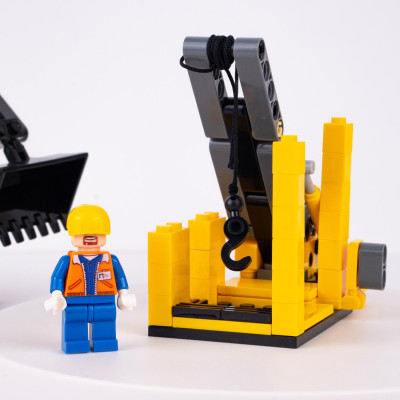 Đồ Chơi Lắp Ráp Máy Xúc Đào Thủy Lực 2 Trong 1 - Hydraulic Excavator - Toys&Joys 8632 (268 Mảnh Ghép)
