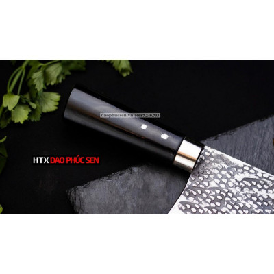 Dao Phúc Sen Dao chặt xương 05 cán mun