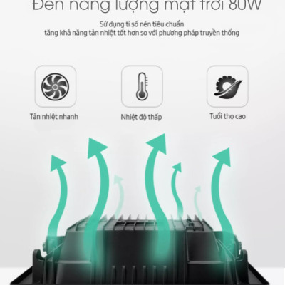 Đèn năng lượng mặt trời 60W -  45W - 80W - 100W - 180W, Hoàn toàn không sử dụng điện, có điều khiển từ xa  - D1082