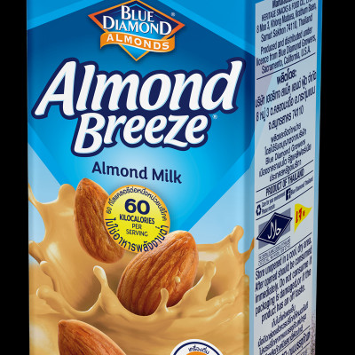 Blue Diamond - Thùng Sữa Hạt Hạnh Nhân ALMOND BREEZE vị Latte 180ml x 24 Hộp