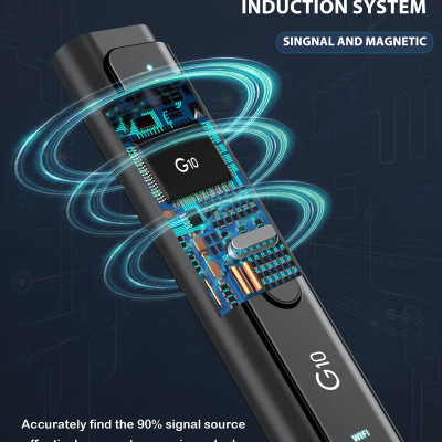  ROGTZ - Máy Dò Camera, Ghi Âm WT16 Dải tần quét rộng 50MHz - 6GHz Dò tín hiệu Wifi RF Radio GPS Sóng điện thoại Nhỏ gọn Tiện lợi Dễ sử dụng Riêng Tư Văn phòng Nhà ở Khách sạn Phòng Thay đồ An toàn - Hàng Chính Hãng