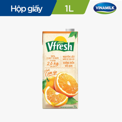 Combo VFRESH Nước cam ép 100% 1 Lít -Vinamilk