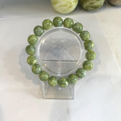 Vòng tay hột ngọc vàng hoa trắng 10 li giá sỉ