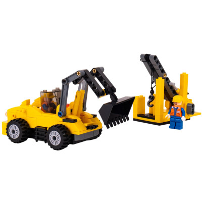 Đồ Chơi Lắp Ráp Máy Xúc Đào Thủy Lực 2 Trong 1 - Hydraulic Excavator - Toys&Joys 8632 (268 Mảnh Ghép)