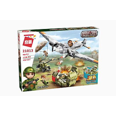 Đồ chơi - QMAN - 21013 Bộ đồ chơi xếp hình mô hình trận chiến ném bom