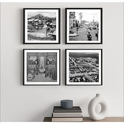 (HCM) Bộ 4 tấm tranh treo tường cảnh Tây Nình trang trí quán,nhà hàng kèm đinh treo