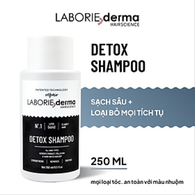 Dầu gội thải độc, loại bỏ tích tụ hoá chất LABORIE derma Detox Shampoo 250ml