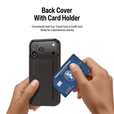 Ốp Lưng Mỏng Nhẹ Có Ngăn Đựng Thẻ Dux Ducis Pocard cho iPhone 17 Pro/ 17 Pro max_ Hàng chính hãng