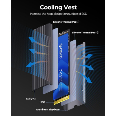 Ổ cứng SSD Orico PCIe Gen3x4 M2 NVMe 256GB - Hàng Chính Hãng