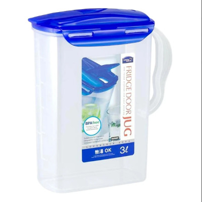 Bình Đựng Nước Trái Cây Lock&Lock 3L HAP607, Hàng chính hãng, độ bền cao, có vạch chia, tay cầm tiện lợi - JoyMall