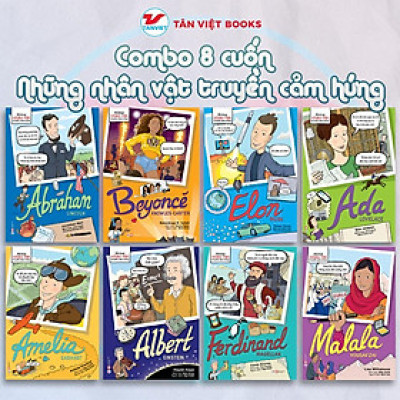 Combo 8 cuốn bộ sách Những Nhân Vật Truyền Cảm Hứng Bản Quyền