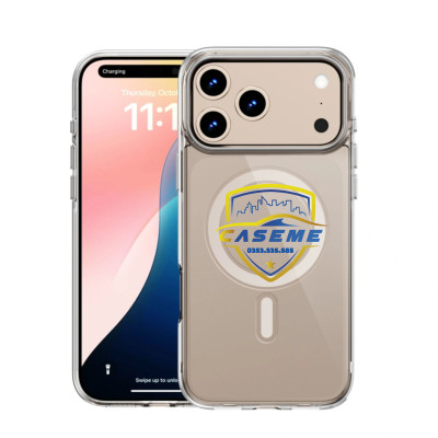 Ốp lưng WI WU Invisible Ultra YXK-208 cho iPhone Air, iPhone 17, iPhone 17 Pro, iPhone 17 Pro Max – Trong suốt, chống sốc, hỗ trợ sạc từ tính - Hàng Chính Hãng