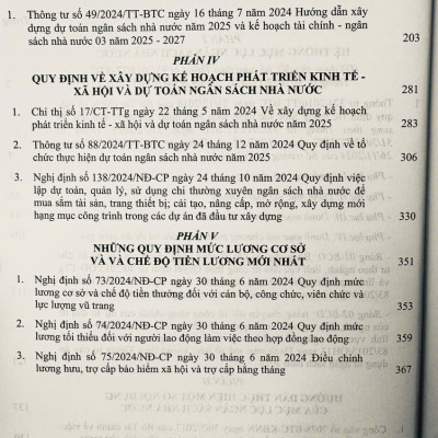 Hệ Thống Mục Lục Ngân Sách Nhà Nước (Đã được sửa đổi theo thông tư số 84/2024/TT-BTC ngày 26 tháng 11 năm 2024) 