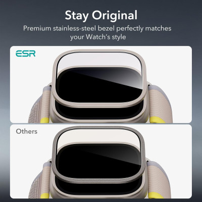 Kính Cường Lực Bảo Vệ Viền ESR Armorite Screen Protector cho Apple Watch Ultra 2/1 49mm – Hàng Chính Hãng 