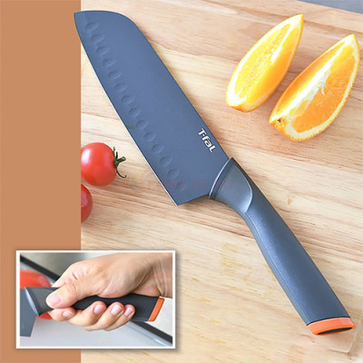 Dao làm bếp Titanium Santoku Tefal Fresh Kitchen 12cm K1220104 - Hàng chính hãng