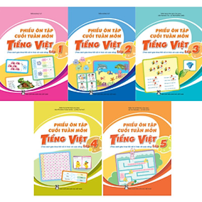 Sách - Phiếu Ôn Tập Cuối Tuần Môn Tiếng Việt 1 2 3 4 5 ( Kết Nối )
