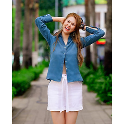 Áo Sơ Mi Linen Baptisia TOP171 Thời trang thiết kế Hity